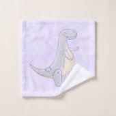 Niedliches vorhistorisches Dinosaurier Toy Badhandtuch Set (Waschlappen)