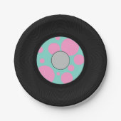 Niedliches Vynil-Record-Party Pappteller (Vorderseite)