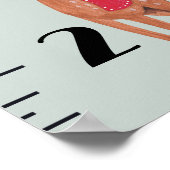 Niedliches Wachstum von Waldtieren Personalisiert Poster (Ecke)