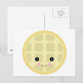 niedliches Waffel Postkarte (Vorne/Hinten)