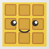 Niedliches Waffelglas Fensteraufkleber (Blatt)