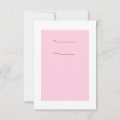 Niedliches Waffelzeichen Kleines traditionelles Va Einladung (Rückseite)