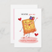 Niedliches Waffelzeichen Kleines traditionelles Va Einladung (Vorne/Hinten)