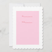 Niedliches Waffelzeichen Vintag Valentine Feiertagskarte (Rückseite)