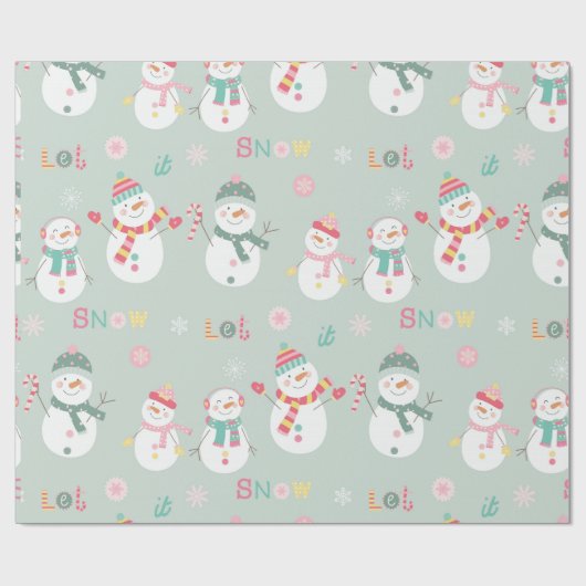 Niedliches Wald Geschenkpapier (Flach)