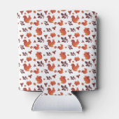 Niedliches Waldeichhörnchen Herbstmuster Dosenkühler (Rückseite)