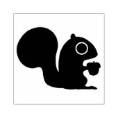Niedliches Waldeichhörnchen mit Nut Gummistempel (Prägung)