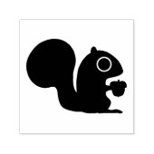 Niedliches Waldeichhörnchen mit Nut Permastempel (Design)