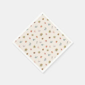 Niedliches Walderlebnis Muster Kinderdusche Serviette (Ecke)