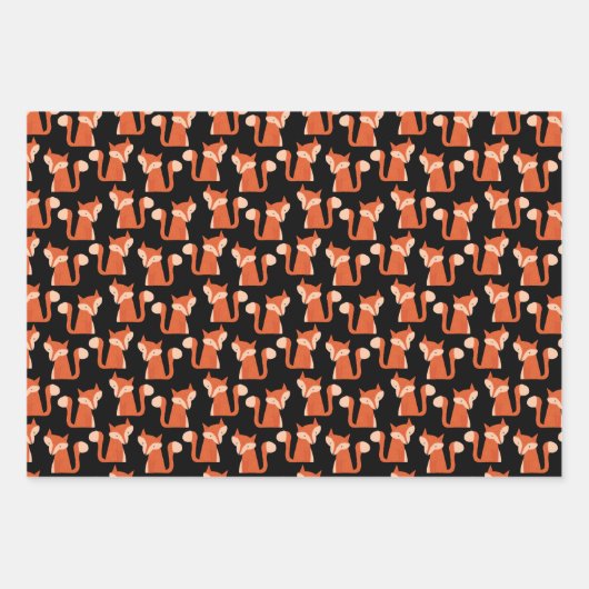 Niedliches Waldforstmuster Geschenkpapier Set (Vorderseite 2)