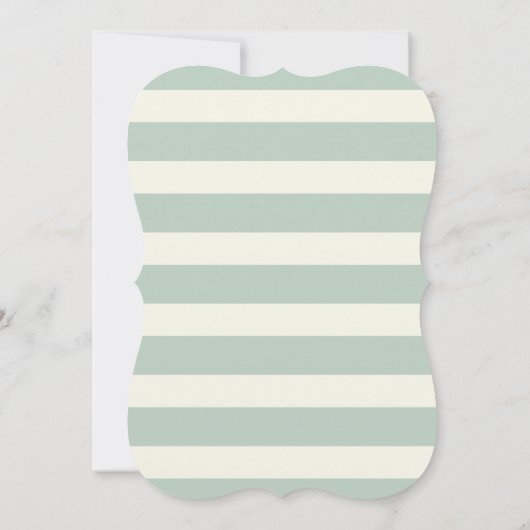 Niedliches Waldland Bunny Rabbit auf Light Sage Gr Einladung (Rückseite)