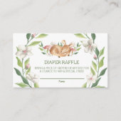 Niedliches Waldland Hirsche Blumengewächse Windler Begleitkarte (Vorderseite)