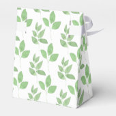 Niedliches Waldland Hirsche Blumengrün Kinderdusch Geschenkschachtel (Rückseite)