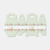 Niedliches Waldland Hirsche Blumengrün Kinderdusch Geschenkschachtel (Ungefaltet)