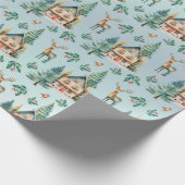 Niedliches Waldlandpapier Geschenkpapier (Ecke)