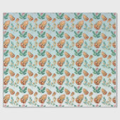 Niedliches Waldparkpapier Geschenkpapier (Flach)