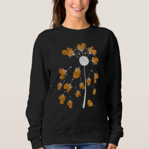 Niedliches Waldtier Löwenzahn Natur Eichhörnchen Sweatshirt