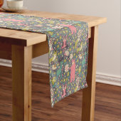 Niedliches Waldtier-Muster Kurzer Tischläufer (Beispiel)