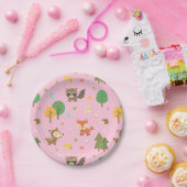 Niedliches Waldtiermuster-Baby-Duschen-Party Pappteller (Party)