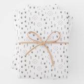 Niedliches Waldtiermuster Geschenkpapier Set (Beispiel)