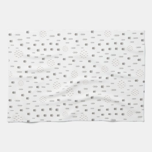 Niedliches Waldtiermuster Geschirrtuch (Horizontal)