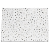 Niedliches Waldtiermuster Große Geschenktüte (Vorderseite)