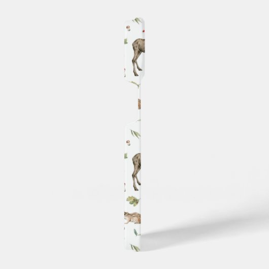 Niedliches Waldtiermuster iPhone Hülle (Rechte Seite)