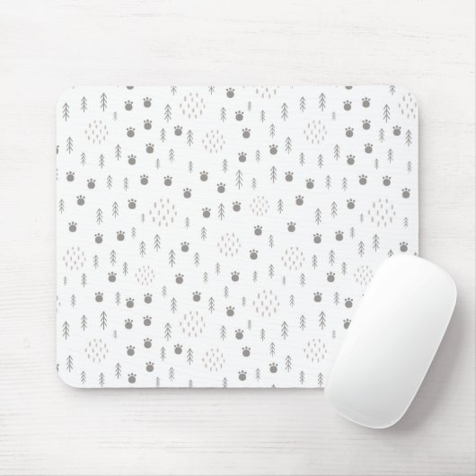 Niedliches Waldtiermuster Mousepad (Mit Mouse)