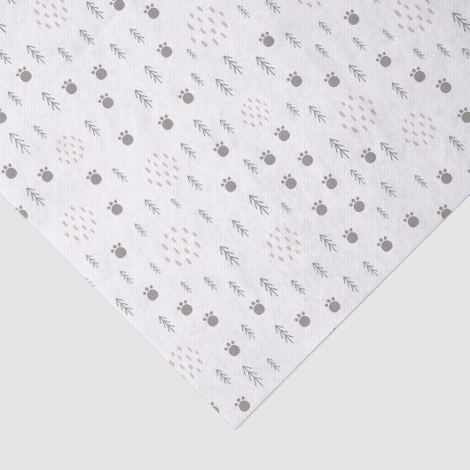 Niedliches Waldtiermuster Seidenpapier (Ausschnitt)