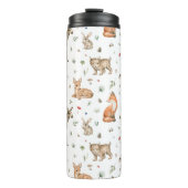 Niedliches Waldtiermuster Thermosbecher (Vorderseite)