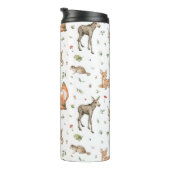 Niedliches Waldtiermuster Thermosbecher (Nach rechts gedreht)