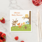 Niedliches Waldtiertier Napkins Serviette (Beispiel)