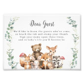 Niedliches Waldtierzeichen Fotodruck (Vorne)