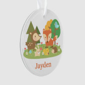 Niedliches Waldwaldtier scherzt Raum-Dekor Ornament (Vorderseite)