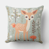 Niedliches Waldwild, Waldfreunde, geschlechtsneutr Kissen (Vorderseite)