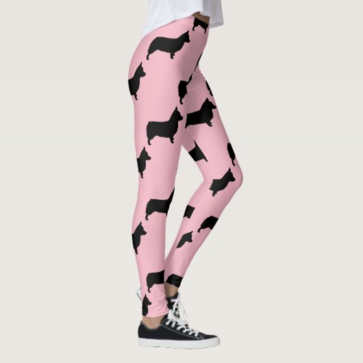 Niedliches Walisercorgi-Hundemuster Leggings (Rechts)