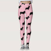 Niedliches Walisercorgi-Hundemuster Leggings (Vorderseite)