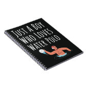 Niedliches Wasser Polo Geschenke für Junge für Kin Notizblock (Rechte Seite)