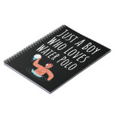 Niedliches Wasser Polo Geschenke für Junge für Kin Notizblock (Linke Seite)