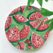 Niedliches Wasser Rot- und Grüne Früchte Wasserfar Pappteller