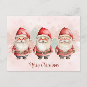 Niedliches Wasserbad Santas Holiday Postkarte