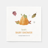 Niedliches Wasserfarbe Pumpkin Baby Duschpapier Na Serviette (Vorderseite)