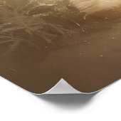 Niedliches Wasserfarben-Babybridposter Poster (Ecke)