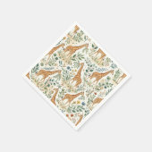 Niedliches Wasserfarben-Giraffenmuster Serviette (Ecke)