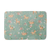 Niedliches Wasserfarben-Hirschmuster Badematte (Vorderseite)