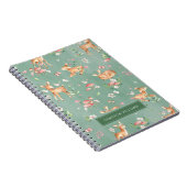 Niedliches Wasserfarben-Hirschmuster Notizblock (Rechte Seite)