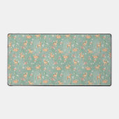 Niedliches Wasserfarben-Hirschmuster Schreibtischunterlage (Vorderseite)