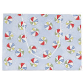 Niedliches Wasserfarben Sommermuster Große Geschenktüte (Rückseite)