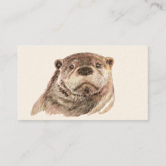 Niedliches Wasserfarben-Tauchen Visitenkarte (Rückseite)