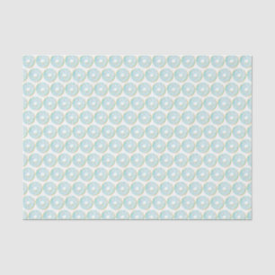 Niedliches Wasserfarbenblau Sprinkle Donuts Muster Seidenpapier